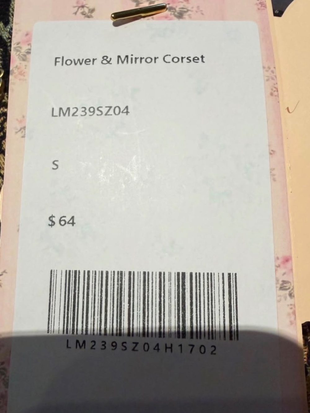 LaceMade corset Flower & Mirror Corset - Picture 6 of 6